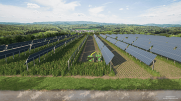 Agrivoltaïsme sur grandes cultures : réponse au changement climatique