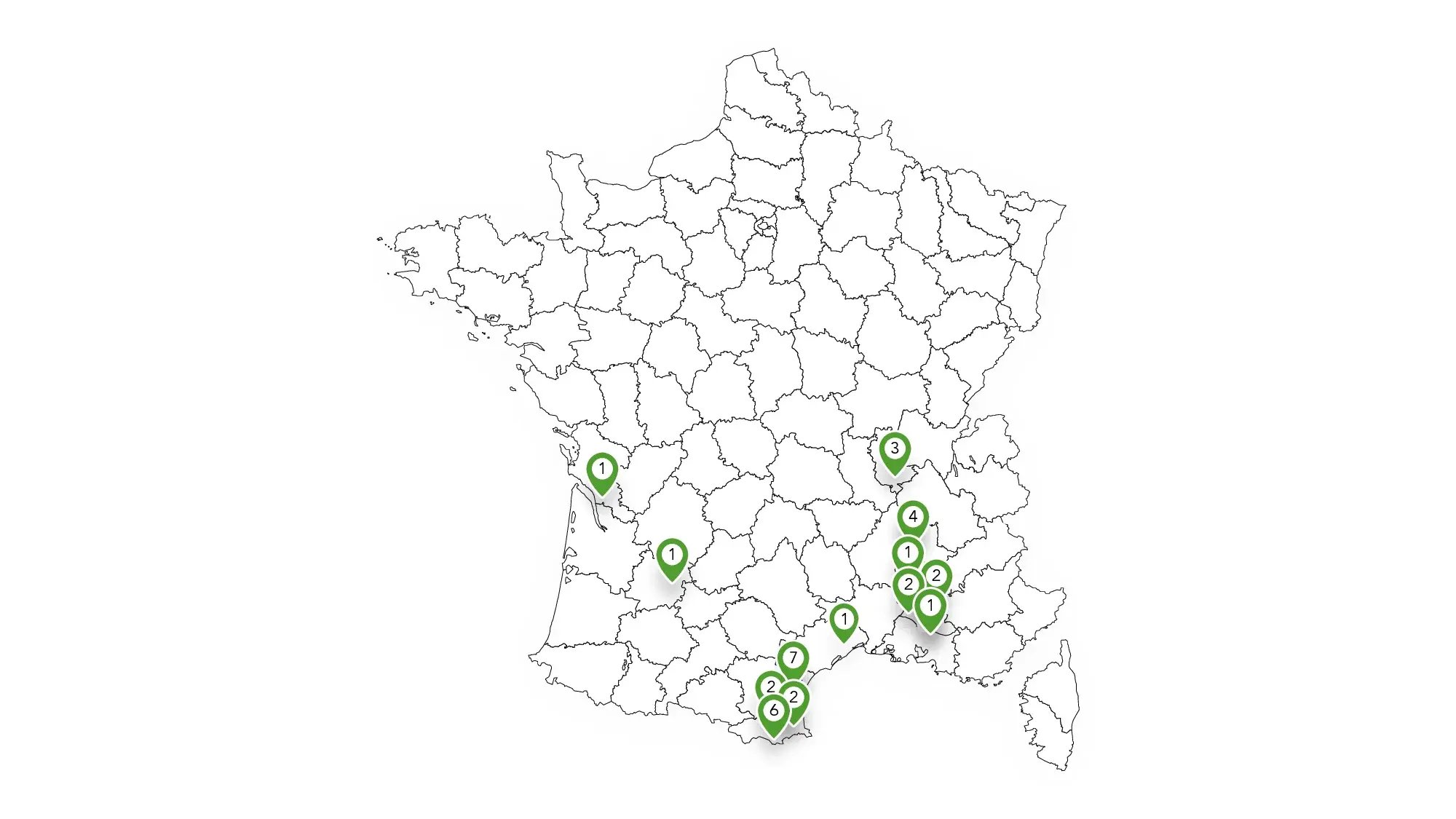 Carte installations en exploitation SunAgri