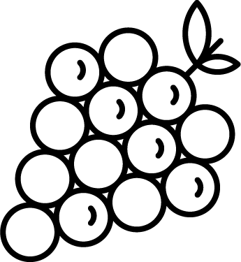 Pictogramme grappe de raisins