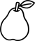 Pictogramme de poire 
