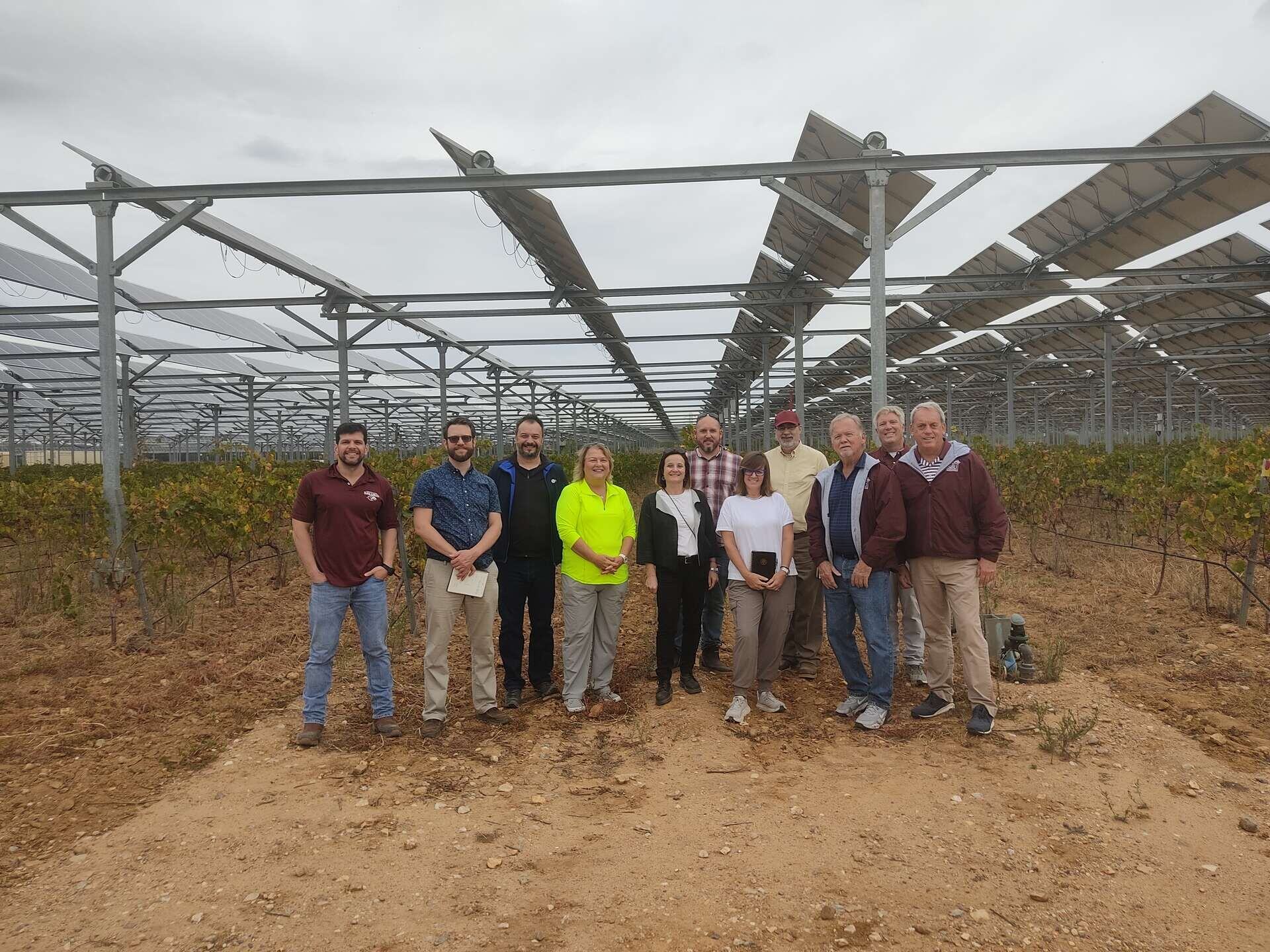 senateurs US sur l'installation agrivoltaïque de Tresserre