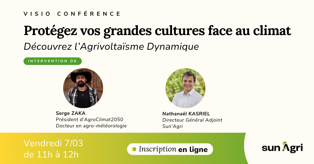 Webinaire agrivoltaïsme et grandes cultures